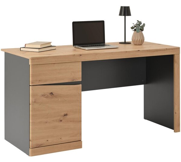 Modern Living Pisalna Miza Turino, Barva Hrasta, Antracit