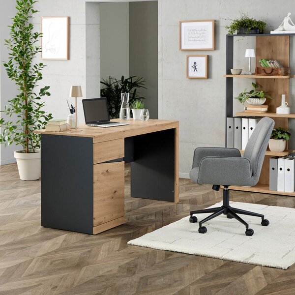 Modern Living Pisalna Miza Turino, Barva Hrasta, Antracit
