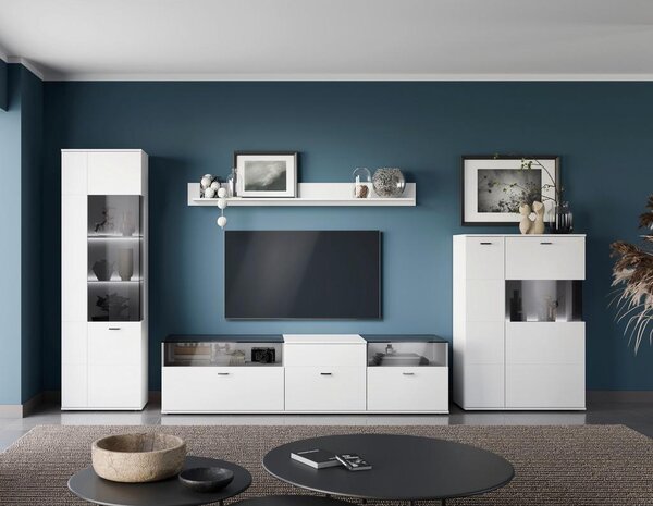 Modern Living Tv-element Rion, Bela, Osvetlitev
