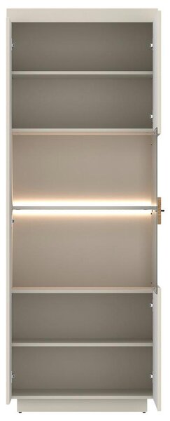 Modern Living Vitrina Lightning, Barva Hrasta, Kašmir, Osvetlitev
