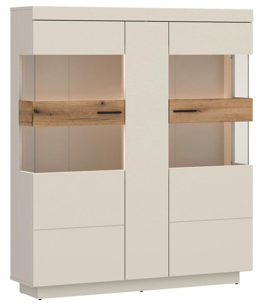 Modern Living Vitrina Lightning, Barva Hrasta, Kašmir, Osvetlitev