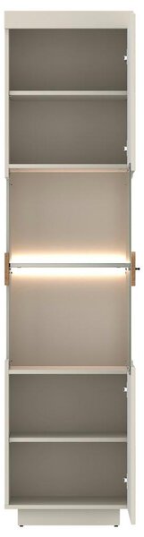 Modern Living Vitrina Lightning, Barva Hrasta, Kašmir, Osvetlitev