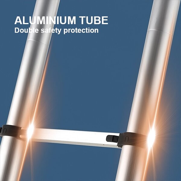 Ladmax™ Aluminijasta Teleskopska Zložljiva Lestev 220-440 Cm