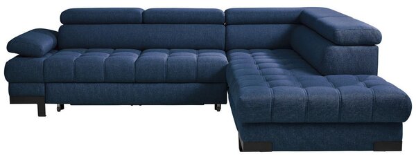 KOTNA SEDEŽNA GARNITURA, tkanina temno modra