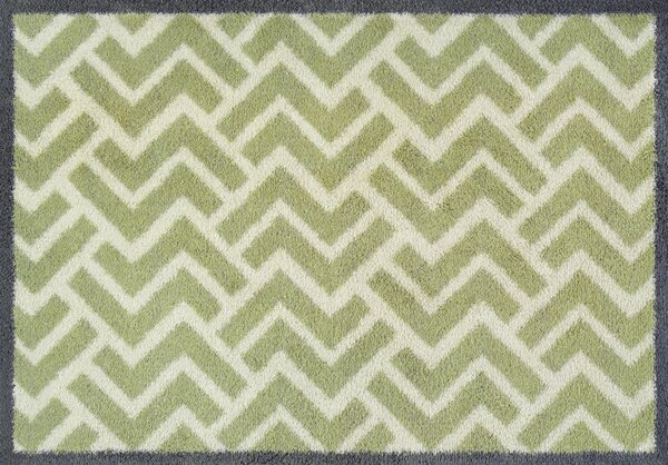 PREDPRAŽNIK Herringbone 60/85 cm potiskano zelena