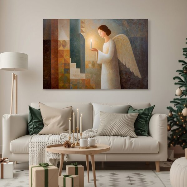 Božična slika varuh angel
