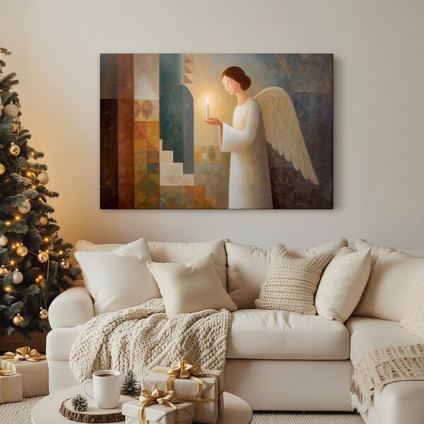 Božična slika varuh angel