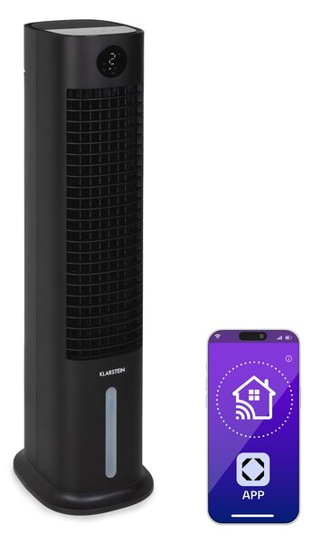 Klarstein Skytower Grand Smart, zračni hladilnik, 80 W, 480 m³/uro, 8 litrov, prenosni