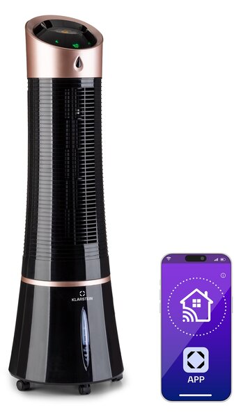 Klarstein Skyscraper Ice Smart, 4-v-1, Ohlajevalnik zraka in ventilator, WiFi, 210m³/h, daljinsko upravljanje