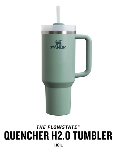 Zelena termoska 1,18 l Quencher H2.O FlowState – Stanley