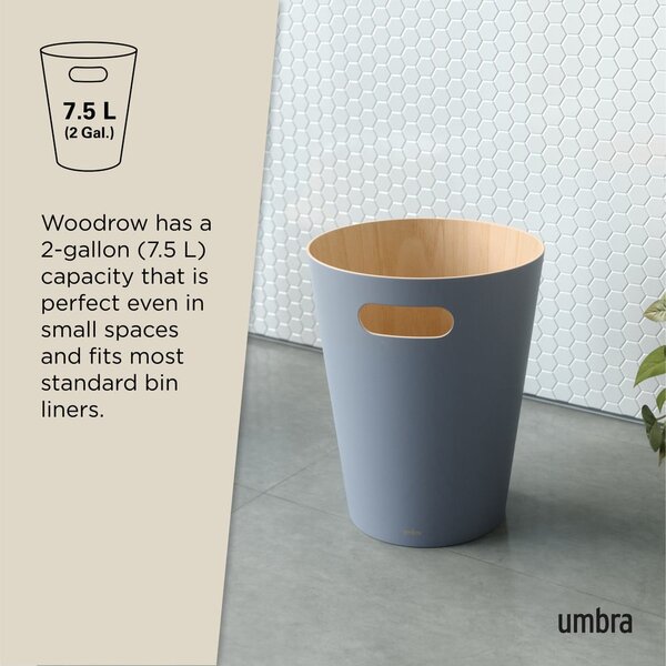 Moder koš za smeti 7,5 l Woodrow – Umbra