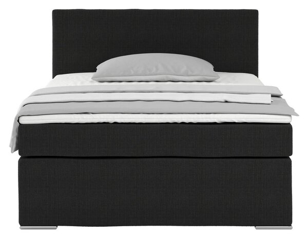 Based Postelja Boxspring Nero -Based-, Črna, 140x200