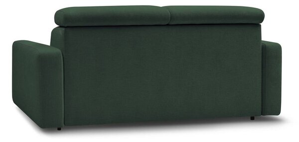 Temno zelena raztegljiva sedežna garnitura 195 cm Monaco – Bobochic Paris