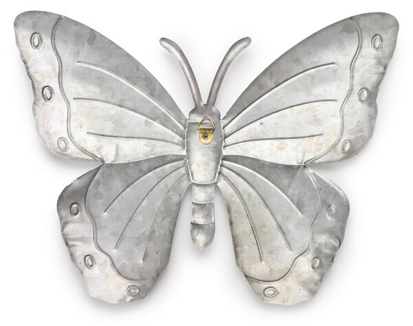 Stenska kovinska dekoracija metulj BUTTERFLY 30 cm - več barv Barva: Vijolična