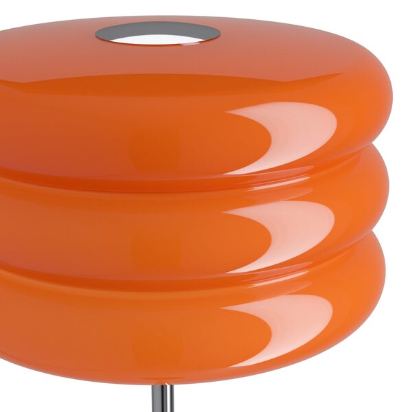 EGLO Stojna svetilka Tortora, oranžna, steklo, kovina, višina 153 cm, E27, Oranžna, Dnevna soba / jedilnica, Steklo, Mladostno bivanje