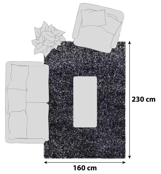 Novel Preproga Enjoy, 160x230cm, Antracit