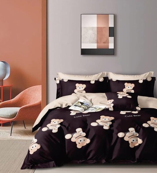 Otroška posteljnina iz mikrovlaken CUTE BEAR barvna Dimenzije posteljnine: 70 x 80 cm | 140 x 200 cm