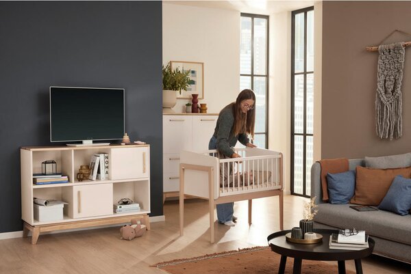 OBPOSTELJNA POSTELJICA Little Cloud 99,40/109,70/56,90 cm bela