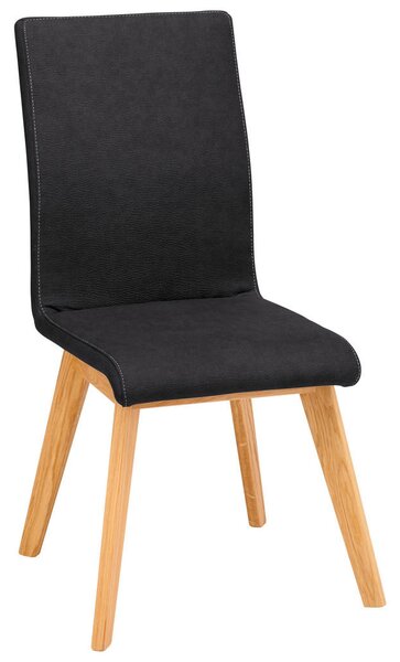 STOL, les, tekstil črna
