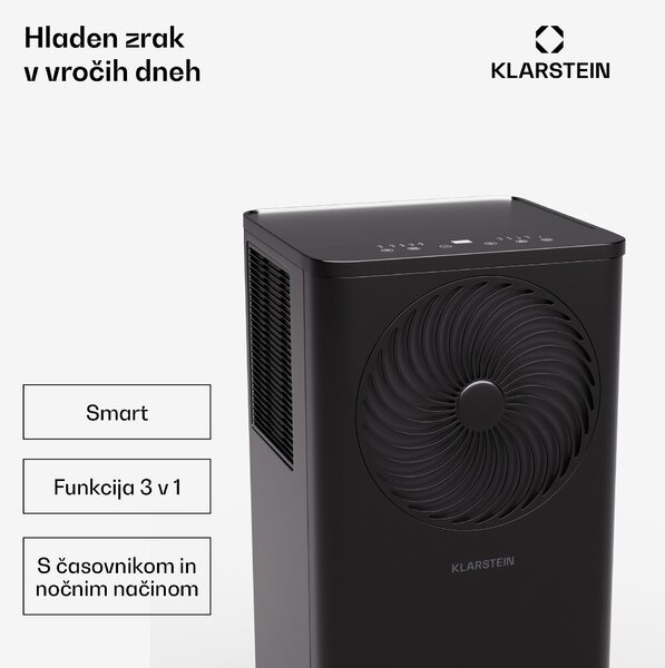Klarstein Aero Ring 9K, klimatska naprava, 9 000 BTU, mobilna in inteligentna, za maks. 31 m² z glasovnim upravljanjem