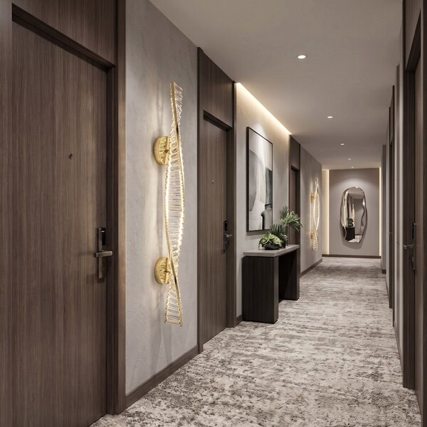 STENSKA LED SVETILKA APP1952-W 100cm GOLD