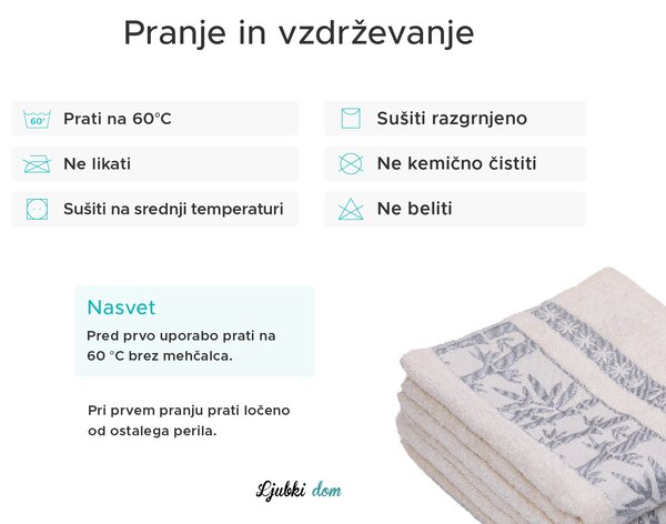 Brisača iz bambusa BAMBOO 50 x 90 cm vinska, 70% bambusova vlakna | 30% bombaž