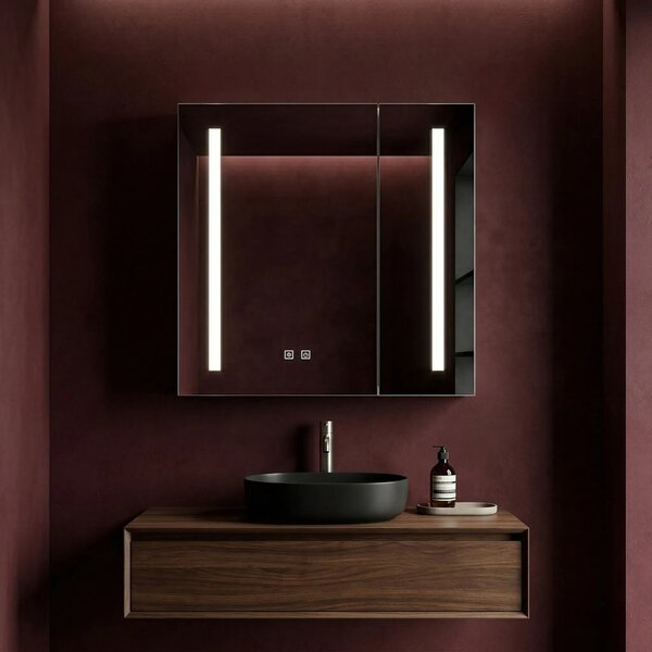 Omara z ogledalom in LED osvetlitvijo M1015-60 60x65