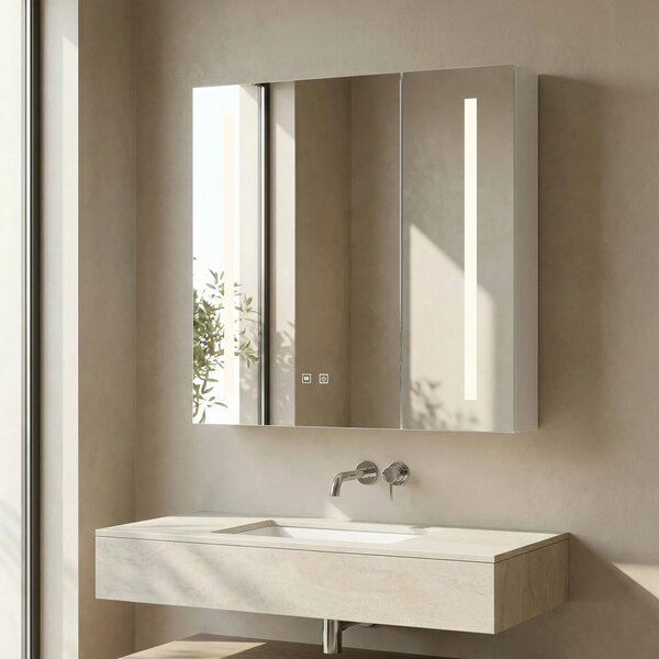 Omara z ogledalom in LED osvetlitvijo M1015-60 60x65