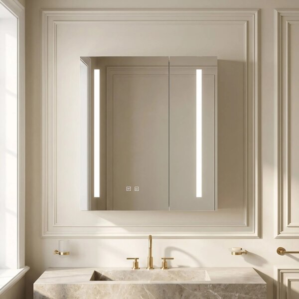 Omara z ogledalom in LED osvetlitvijo M1015-60 60x65