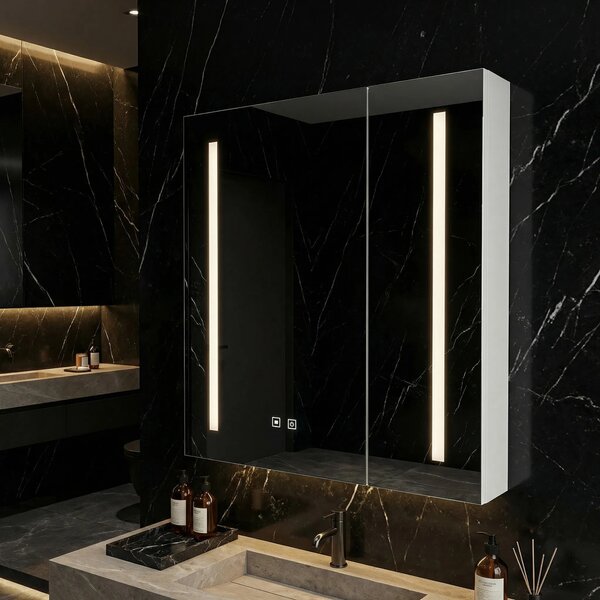 Omara z ogledalom in LED osvetlitvijo M1015-60 60x65