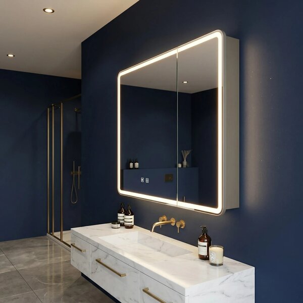 Omara z ogledalom in LED osvetlitvijo M1011-60 60x70