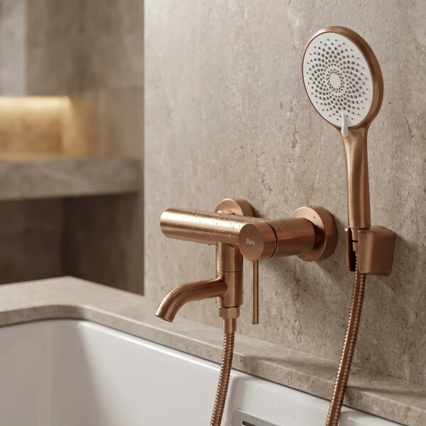 Armatura za kad Rea Clif Brushed Copper