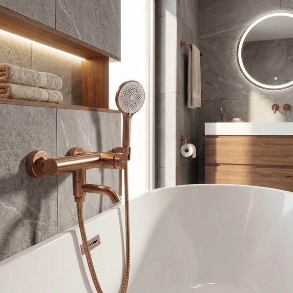 Armatura za kad Rea Clif Brushed Copper