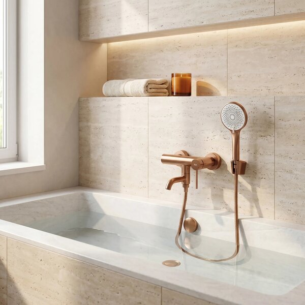 Armatura za kad Rea Clif Brushed Copper