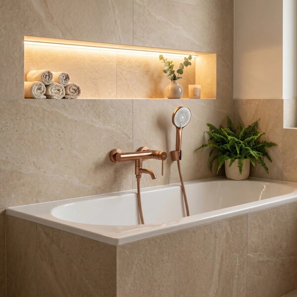 Armatura za kad Rea Clif Brushed Copper