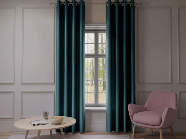 2x Turkizna zavesa OXFORD 140x250 cm