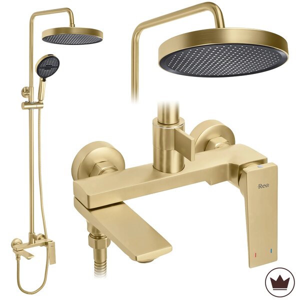 Komplet za prhanje Rea Prime Brush Gold