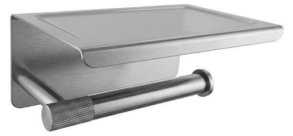 Držalo za toaletni papir s polico 6613 Modern Nickel Brush