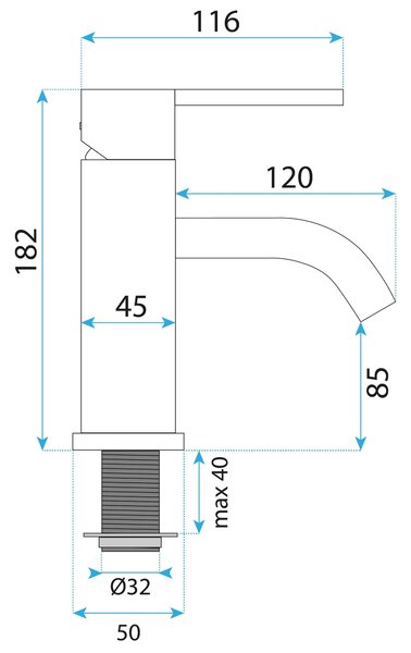 Kopalniški mešalnik Rea Foster Brush Copper