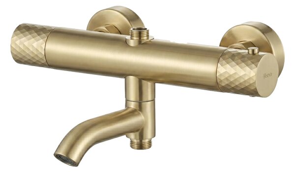 Tuš set s termostatom Rea Lungo Diamond Gold Brush