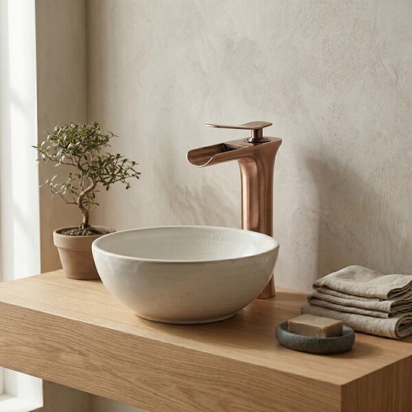 REA Laguna antique Mešalnik za umivalnik Copper brushed High