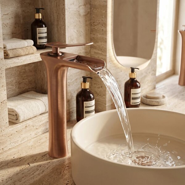 REA Laguna antique Mešalnik za umivalnik Copper brushed High