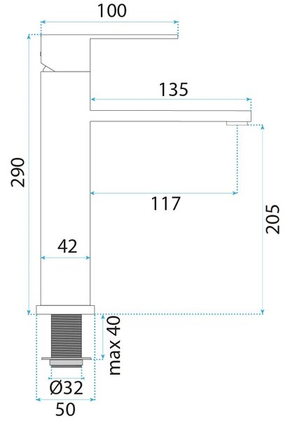 Kopalniški mešalnik Rea Arcos Brush Copper