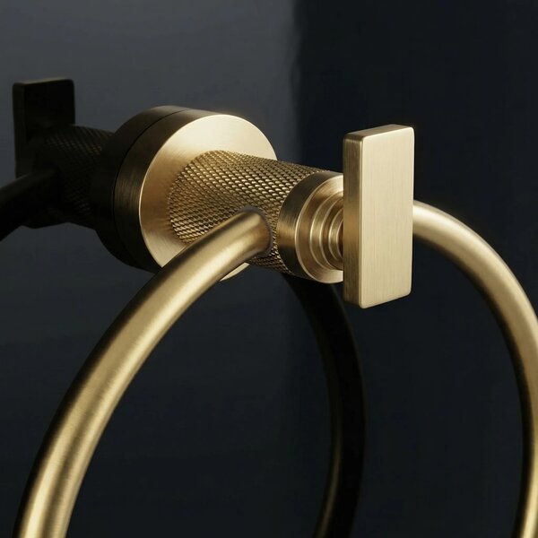 Kopalniški obešalnik Ring 81307 Virro Brush Gold