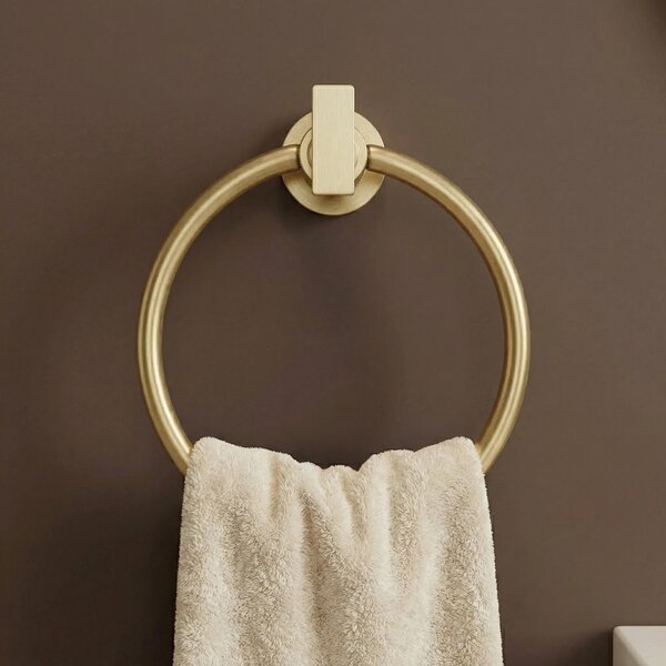 Kopalniški obešalnik Ring 81307 Virro Brush Gold