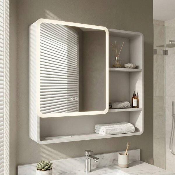 Omara z ogledalom in LED osvetlitvijo M1016-70 70x65