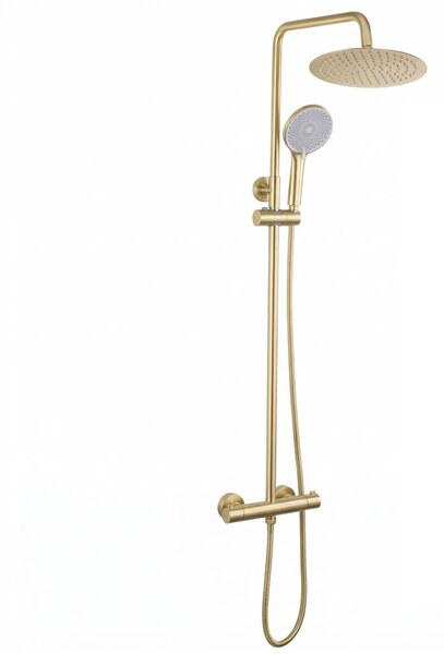Pršni komplet brez izliva s termostatom Rea Lungo Gold Brush