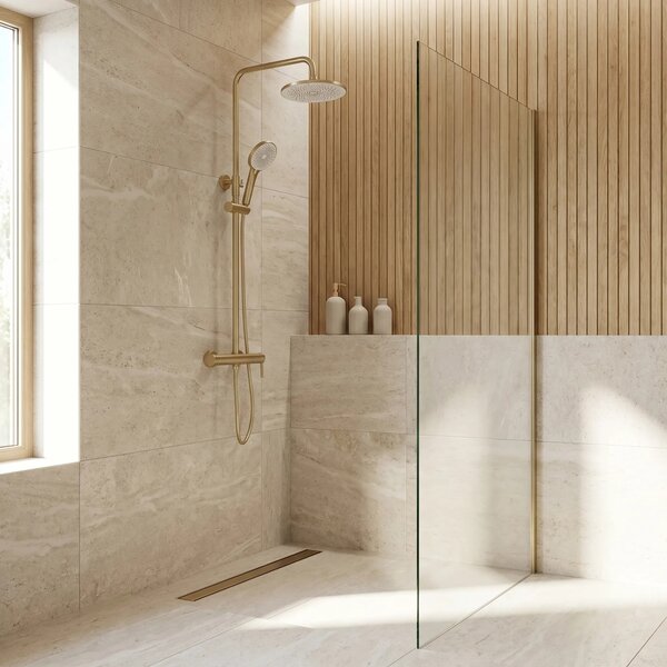 Komplet za prhanje Rea Rivo Brush Gold