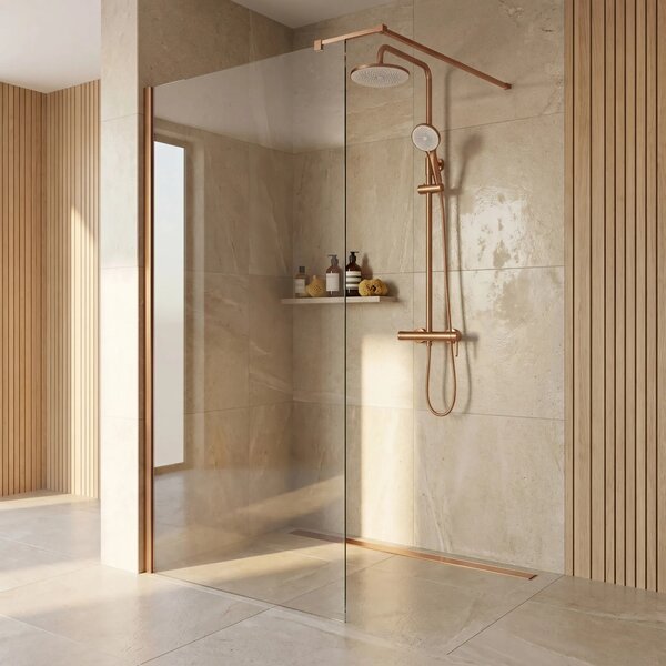 Komplet za prhanje Rea Rivo Brush Copper