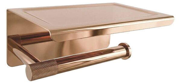 Držalo za toaletni papir s polico 6613 Modern Copper